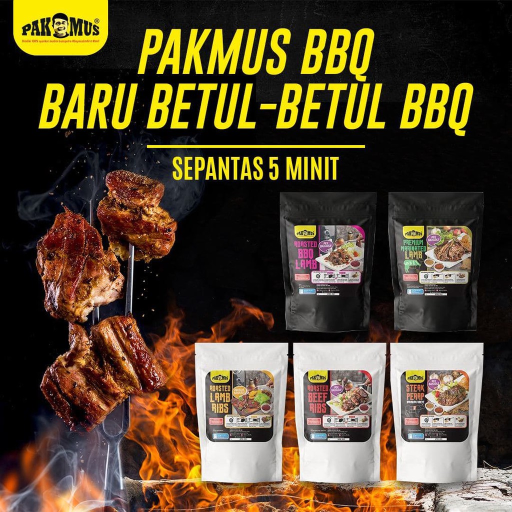 Pakmus PETALING JAYA Roasted Beef Ribs and Lamb Ribs (Penghantaran
