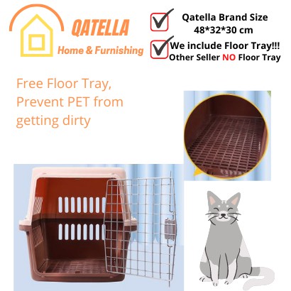 Qatella Pet Carrier FREE American CATNIP 5g Cat Cage / Dog Cage 