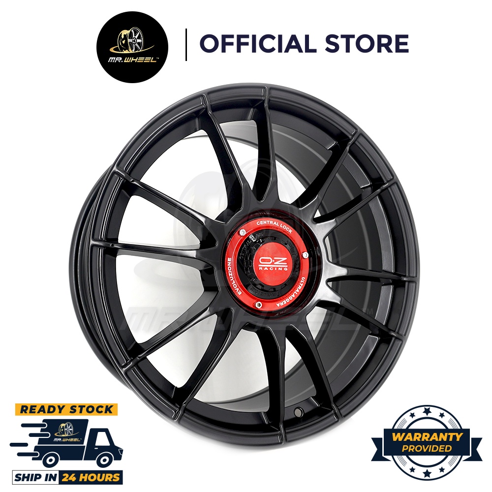 New Sport Rim OZ ULTRALEGGERA HLT CL 18x8 5H112-114.3 ET45 Flat Black ...