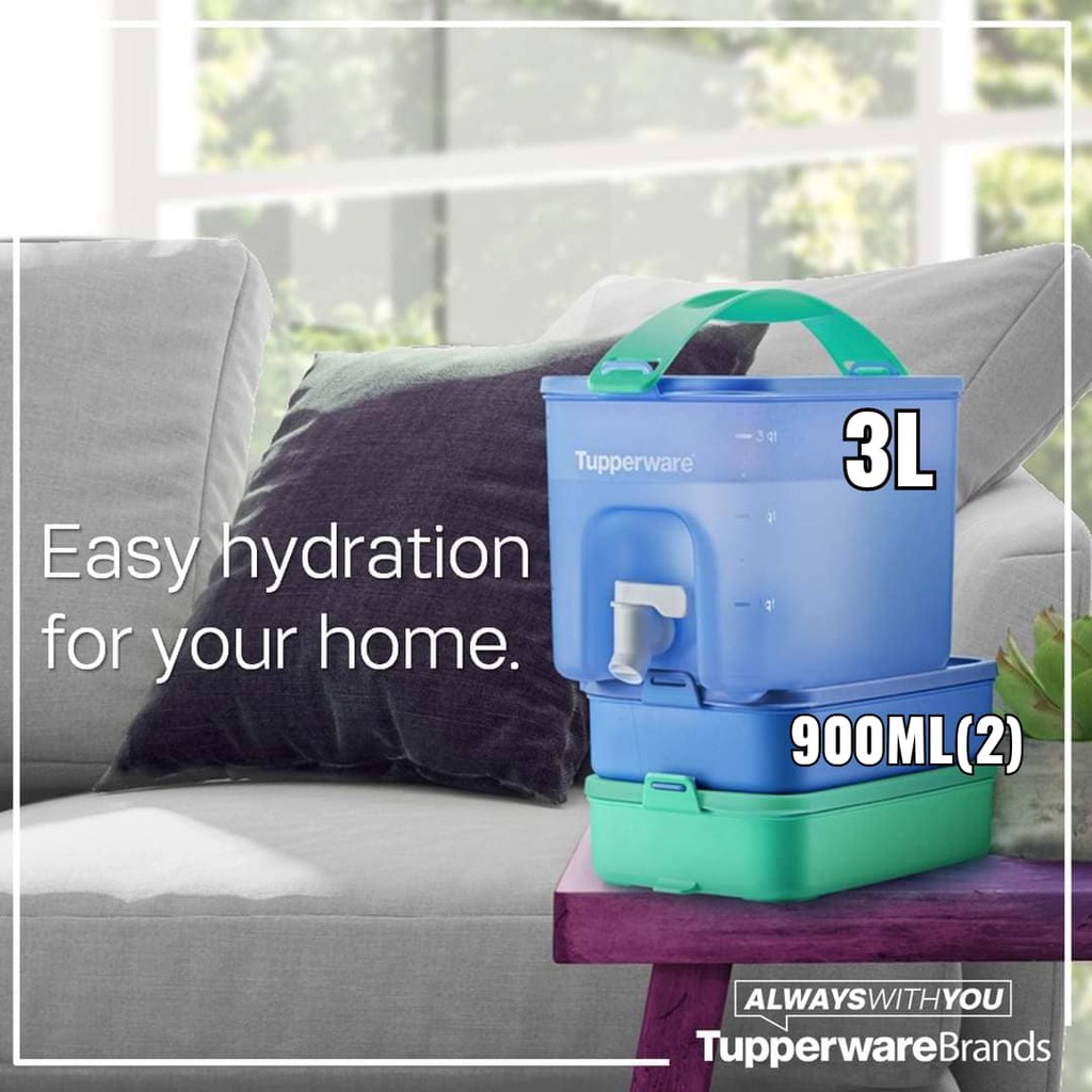 🔥Ready Stock 🔥Tupperware WATER DISPENSER / CLICK TO GO - EASY TO USE AND BRING