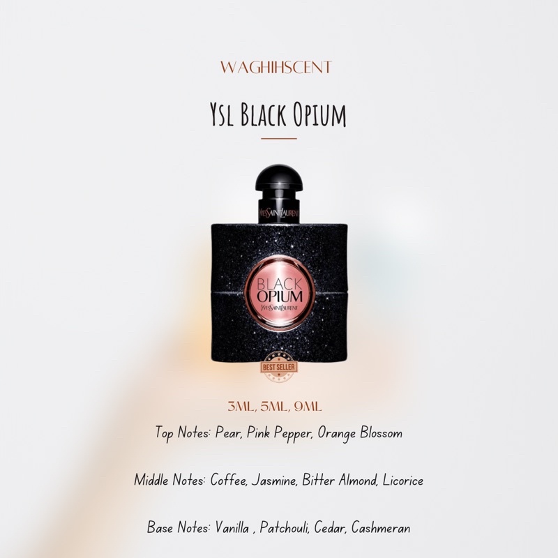 notes ysl black opium