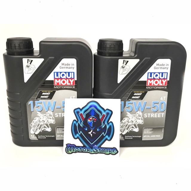 Liqui Moly (BLUE) 15W50 15W-50 Street 1 litre oil minyak ...