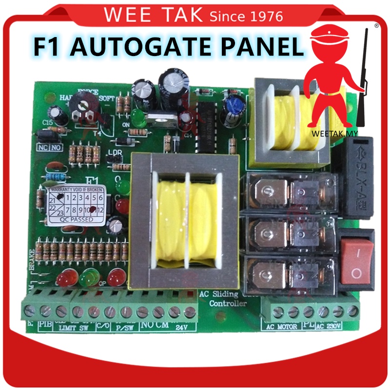 WEETAK ML30 F1 AUTOGATE AC SLIDING CONTROL PANEL PCB BOARD AUTOMATIC GATE  AUTO COMEX RADION GFORCE CELMER GENIUS PAGAR | Shopee Malaysia