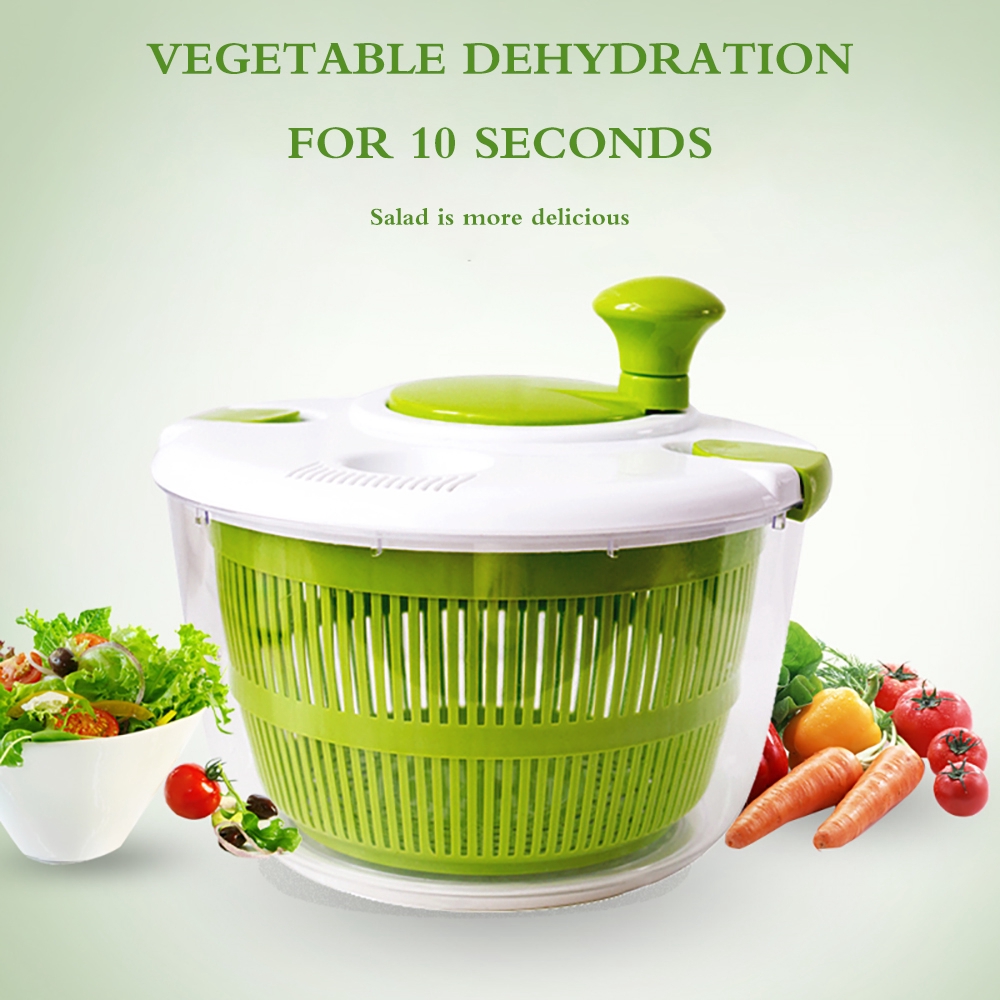 Large Salad Centrifuge With 3 Mandolin Slicers And 1 Egg Separator Dehydrator qiuqiu Home Salad Sink Manual Vegetable Dryer 