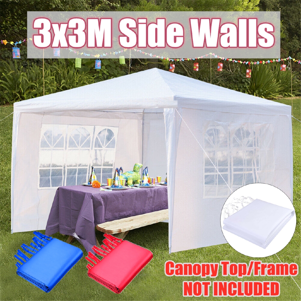 Outdoor Outside Gazebo Marquee Garden Party Wedding Sport 4-Side Tent & UV 98% 