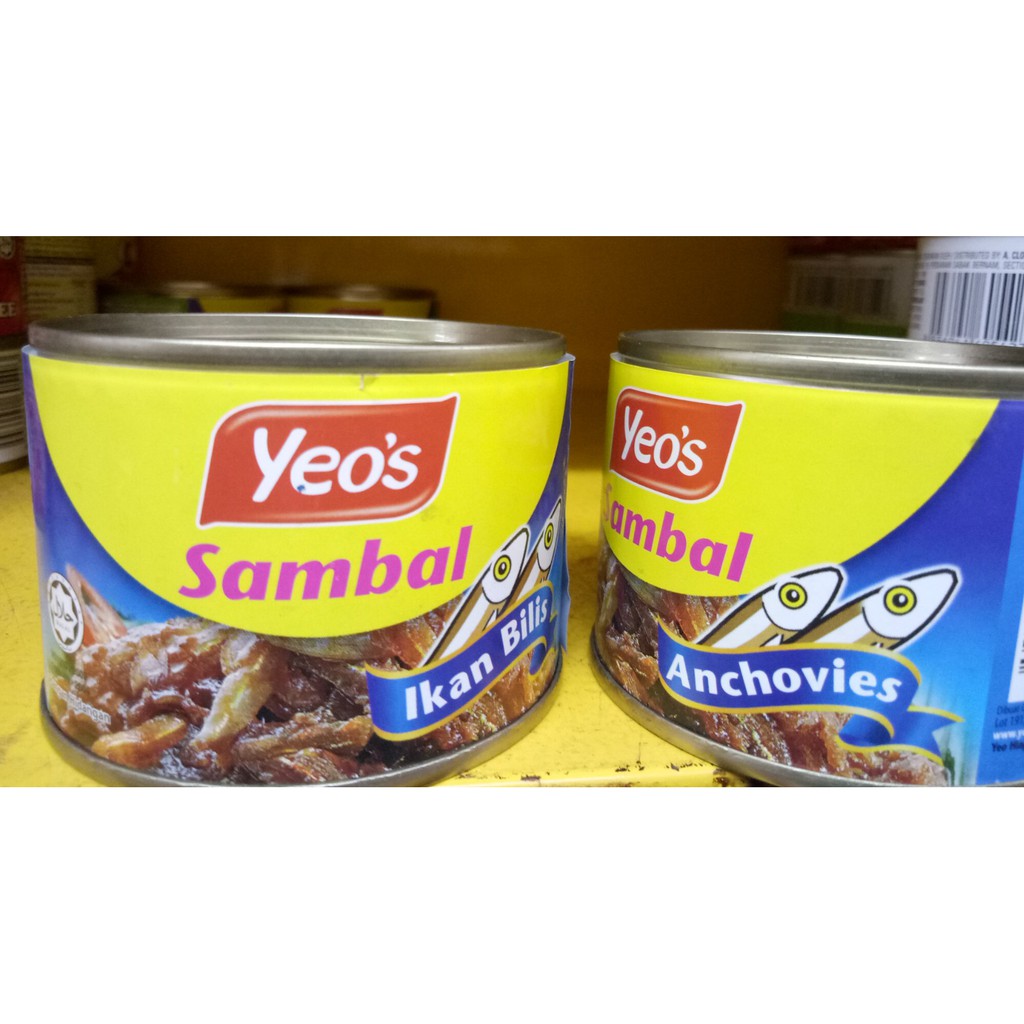 Yeos Sambal Ikan Bilis Canned G Shopee Malaysia