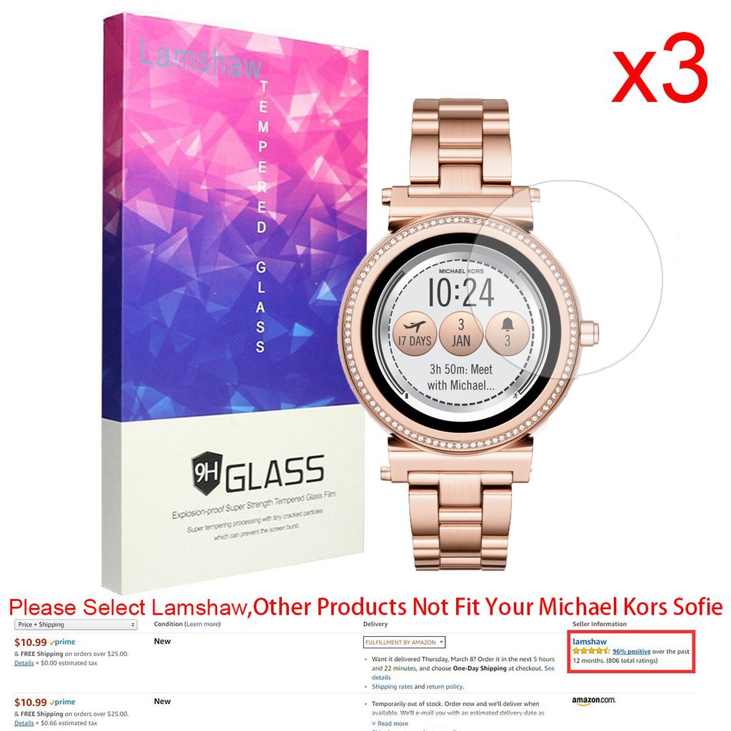 michael kors smartwatch cracked screen