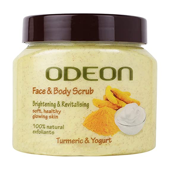 ODEON Face & Body Scrub Turmeric & Yogurt 300ML | Shopee Malaysia
