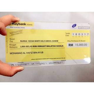 Mockup Cheque Hantaran | Shopee Malaysia