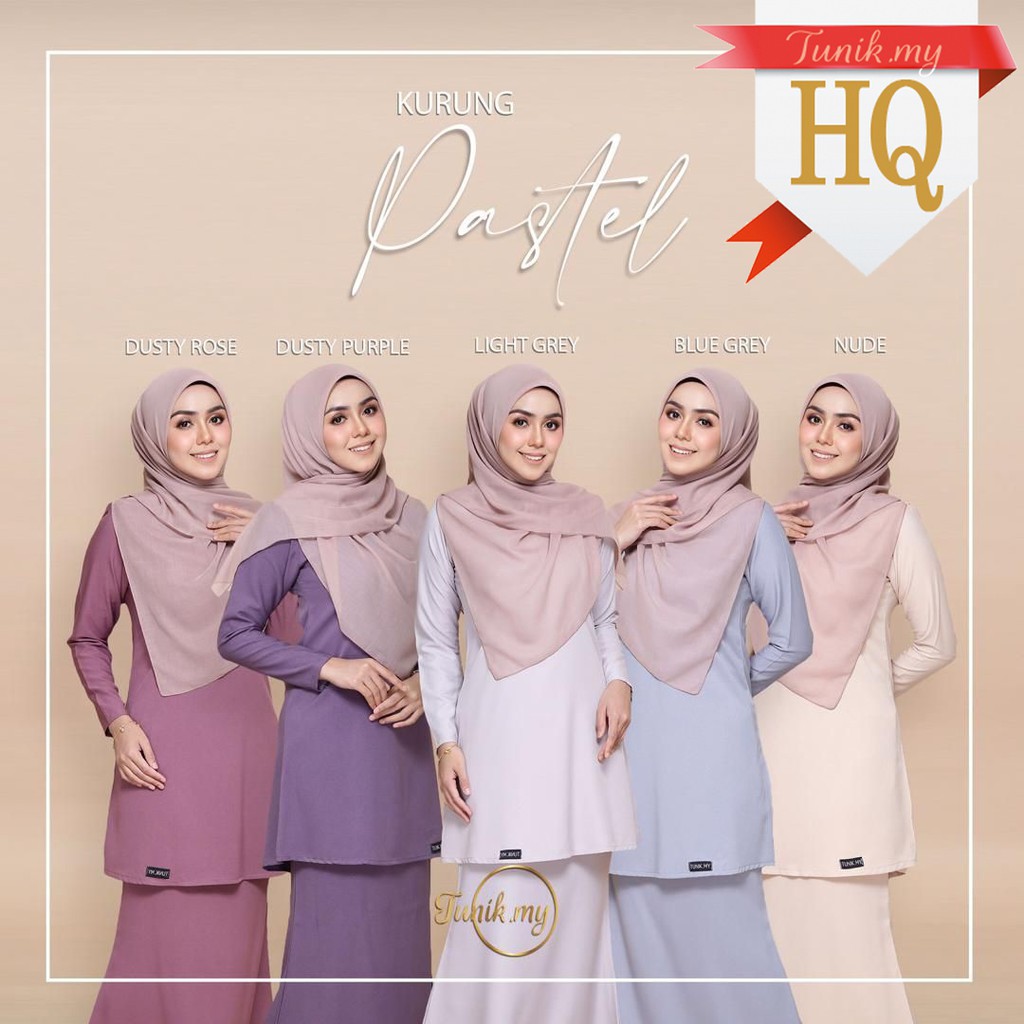  TUNIK  MY BAJU  KURUNG PASTEL Wuduk Nursing Friendly 