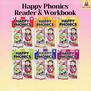 [SB] Happy Phonics Readers and Workbook Level 1-6 (Set) Daya Kids Preschool