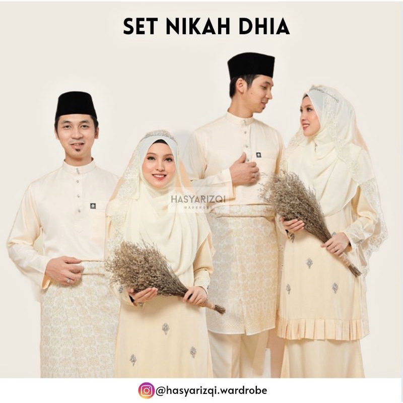 [ S 5xl] Set Nikah Dhia Baju Nikah Plus Size Baju Melayu Tunang