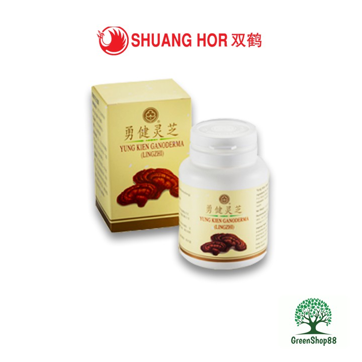 Ready Stock Shuang Hor Yung Kien Ganoderma 双鹤勇健極品靈芝 60 Capsule Code 11002