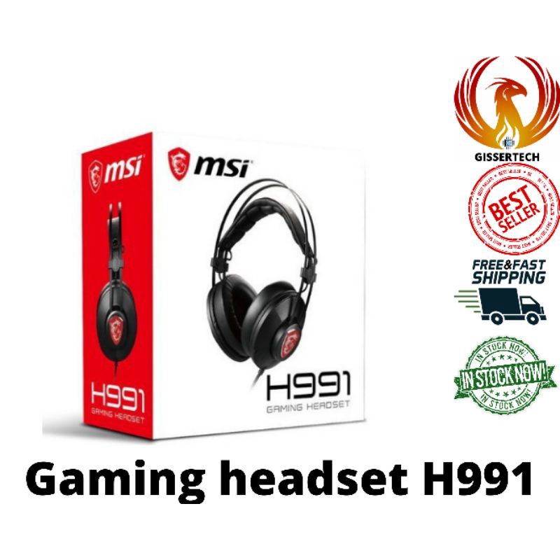 Msi gaming headset H991 Shopee Malaysia