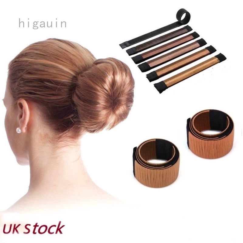 Hair Bun Magic Bands Twist Easy Snap Tool Former Diy Styling Donut