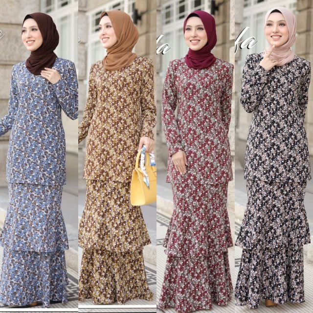 Ayanna baju  kurung  wafa moden  Shopee Malaysia