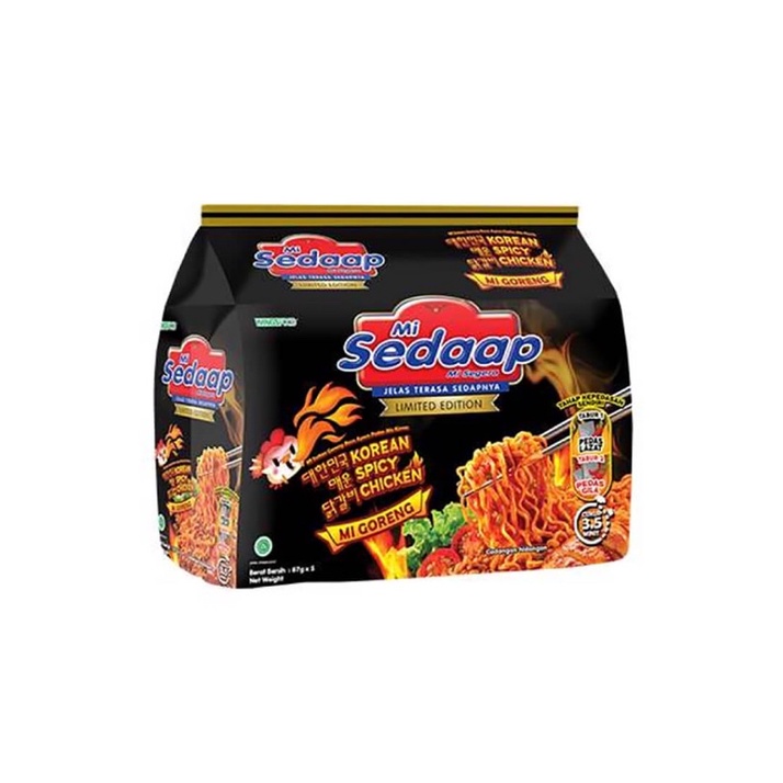 Mi Sedaap Korean Spicy Chicken 5x87g Shopee Malaysia