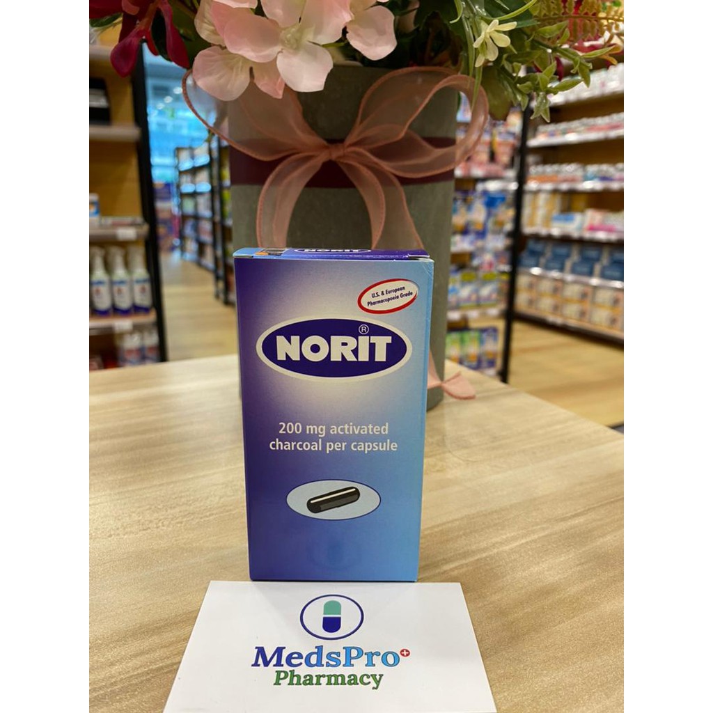 MedsPro NORIT 200mg Activated Charcoal 15SX2 Shopee Malaysia