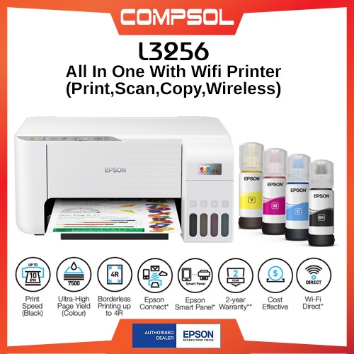 Epson L3256 All In One Wi Fi Printer Printscancopywifi Shopee Malaysia 0850