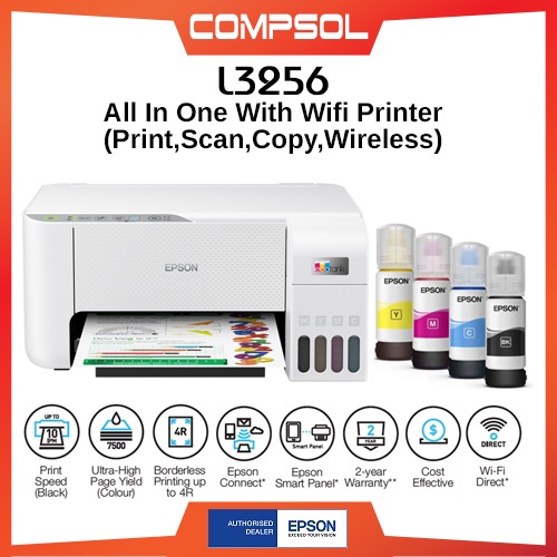 Epson L3256 All In One WiFi Printer (Print,Scan,Copy,Wifi) Shopee