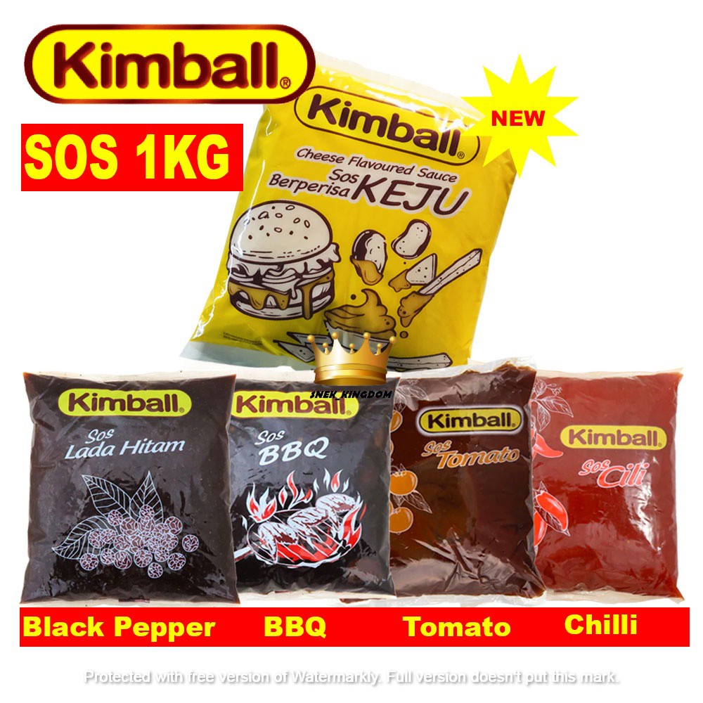 Kimball Sos Cili | Cheese | Lada Hitam | Tomato | BBQ ...