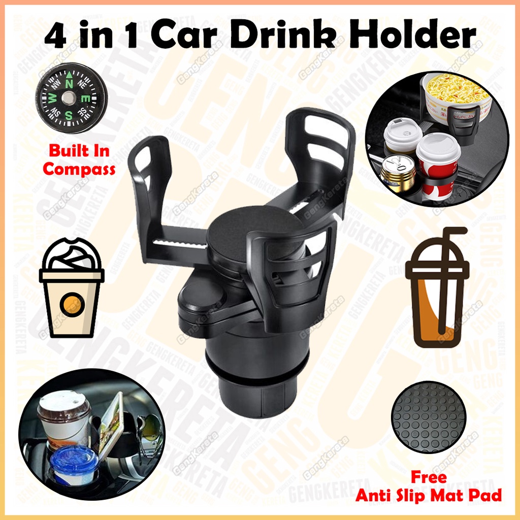 Adjustable Car Cup Holder 4 In 1 Car Drink Holder Bottle Drink Cup