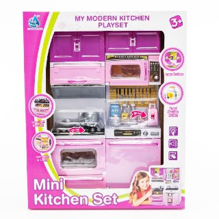 deluxe modern kitchen battery operated toy kitchen playset