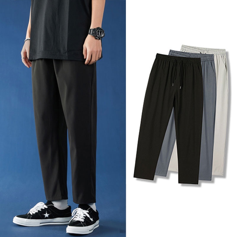 Quick-drying Long Pants Men Loose Trousers Casual Pants Fashion Korean Trousers Seluar Lelaki