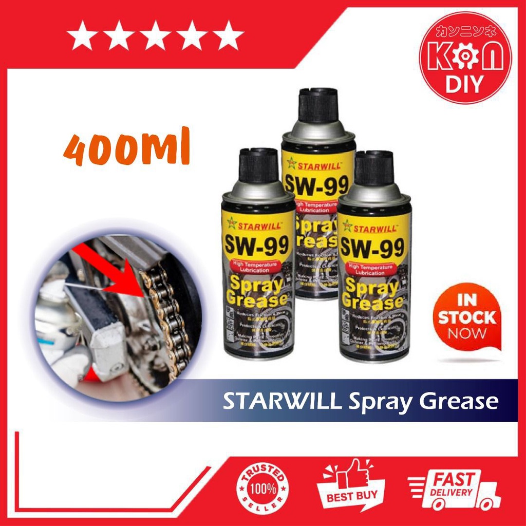 KNNDIY STARWILL SPRAY GREASE SW99 [400ml] Shopee Malaysia