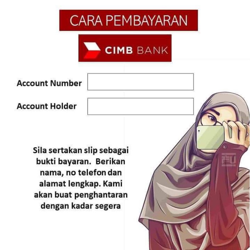 Template Acc Bank Template Bank Maybank Cimb Bsn Shopee Malaysia