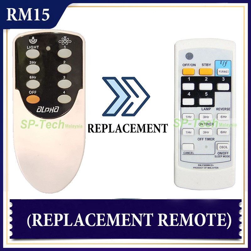 285B ALPHA ELIGHT CEILING FAN REMOTE CONTROL Shopee Malaysia