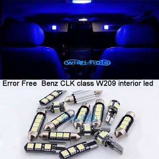 15pc Blue Led Interior Light Kit For 2003 2009 Mercedes Benz Clk Class W209 M