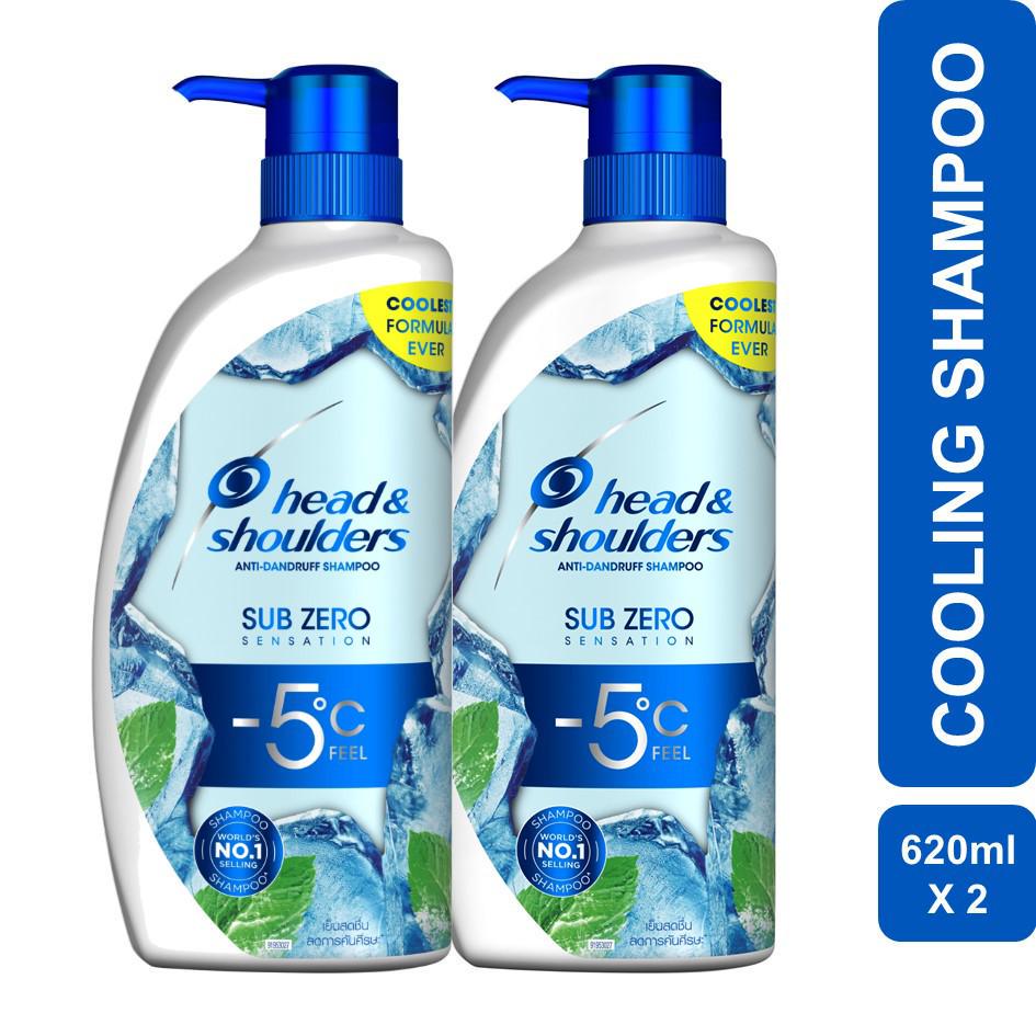 Head & Shoulders Subzero AntiDandruff Shampoo (620ml x 2) Shopee