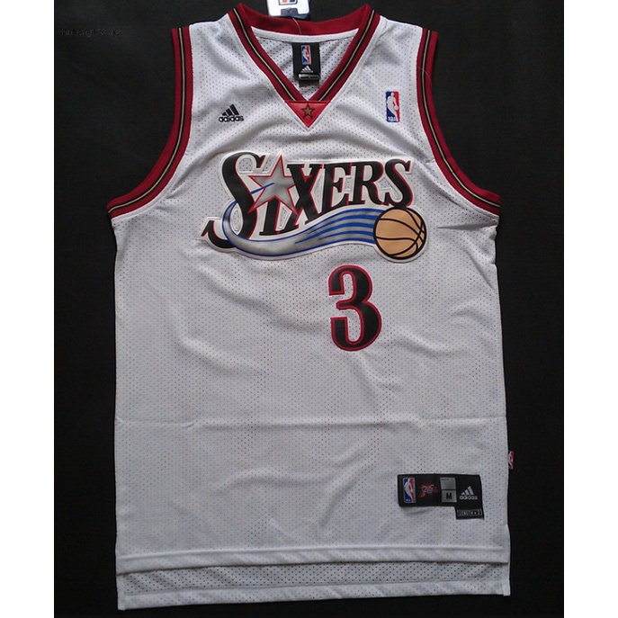 Mitchell & Ness Allen Iverson Philadelphia 76ers Black Big Tall Hardwood Classics Jersey