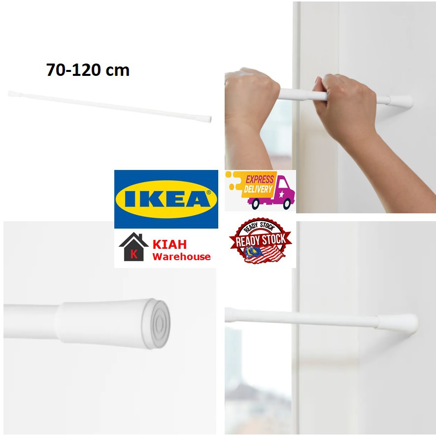 IKEA FJADRANDE FJÄDRANDE Curtain Rod Easy Ready Install No Drilling Langsir Rumah Office 70120