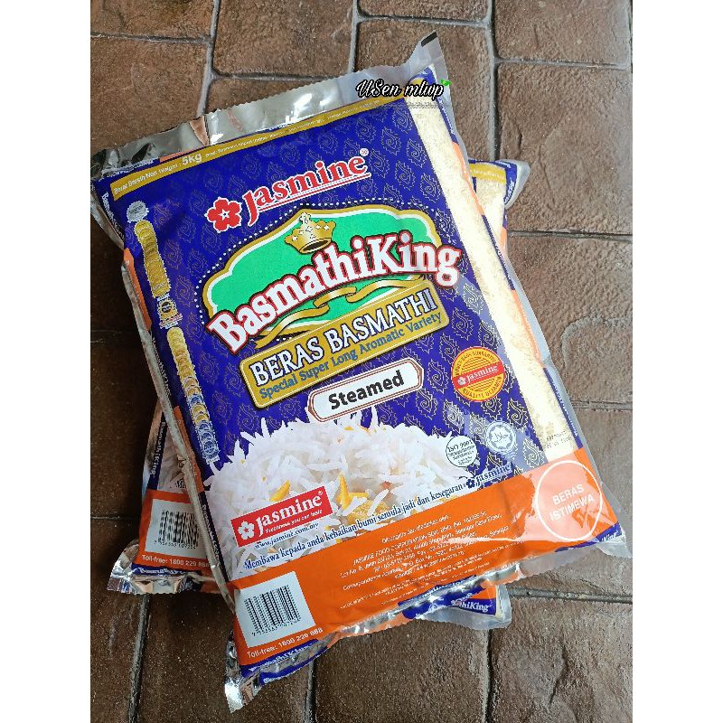 Buy Jasmine Basmathi King Rice Steamed 5kg Seetracker Malaysia