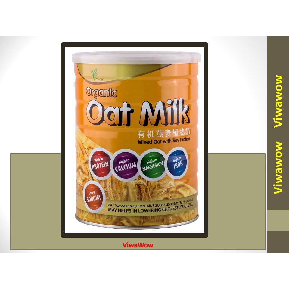 Fitwell Organic Oat Milk Oatmilk (850gm) Halal with soy protein
