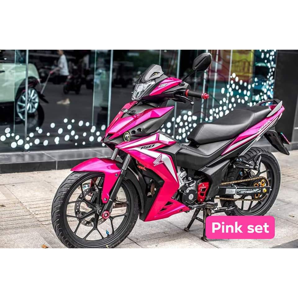 COVERSET HONDA RS150R WINNER PINK  Shopee Malaysia