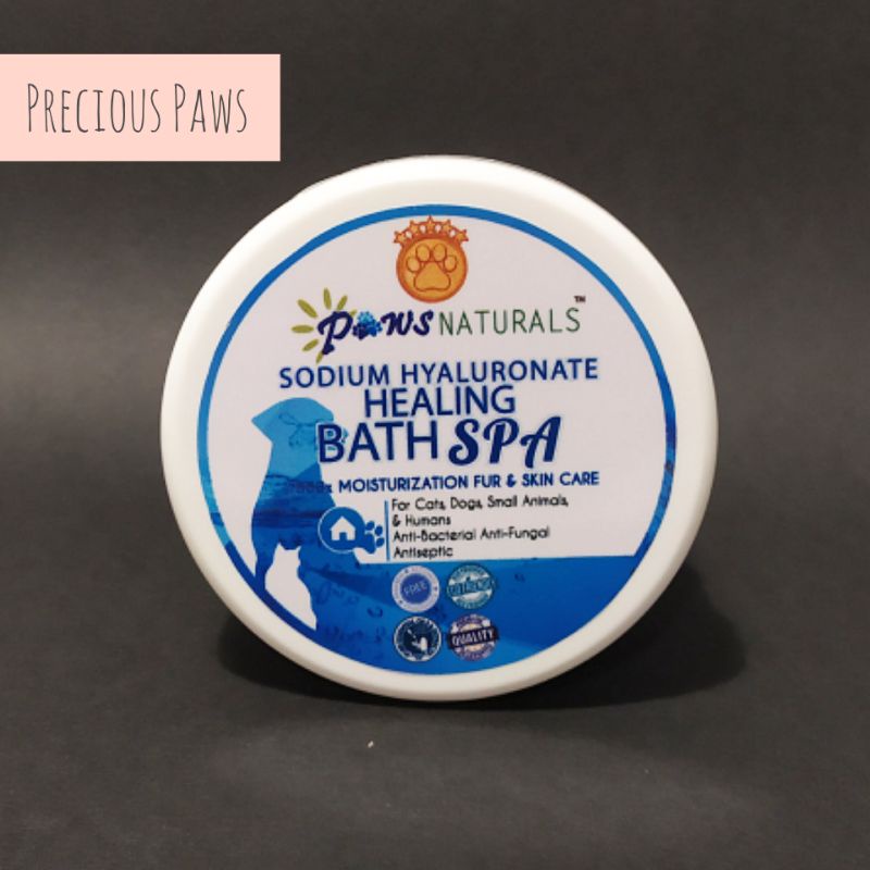 【Ready Stock】PAWS NATURALS Sodium Hyaluronate Healing Bath Spa Home Spa 250g for Dogs Cats Pet