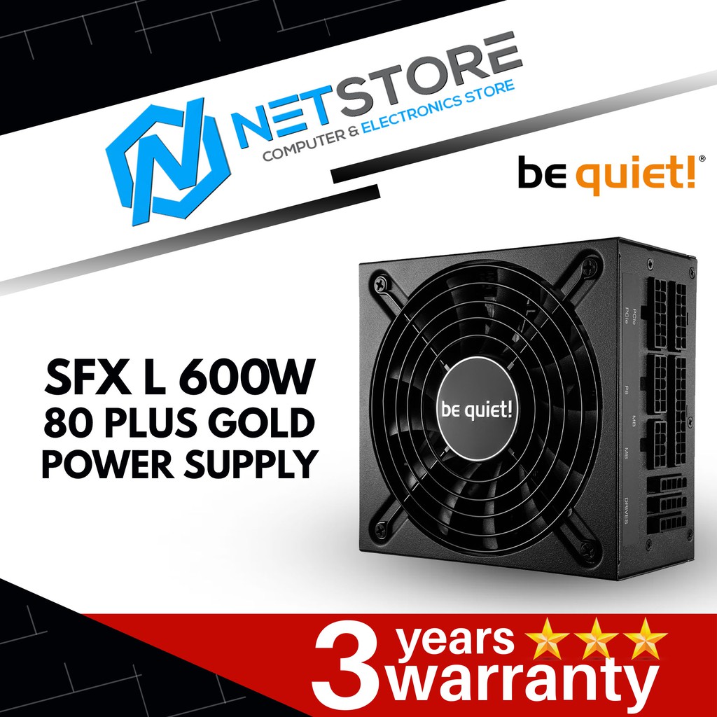 BE QUIET! SFX L 600W 80 PLUS GOLD POWER SUPPLY - SFX-L-600W BN639 ...