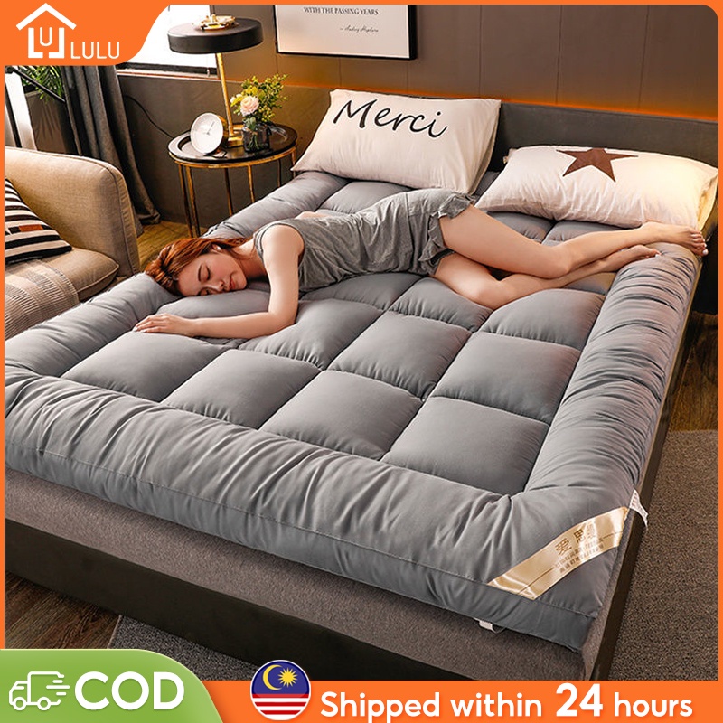 Ready Stock Thicker Tatami Mattress Topper Single/Queen/King Feather