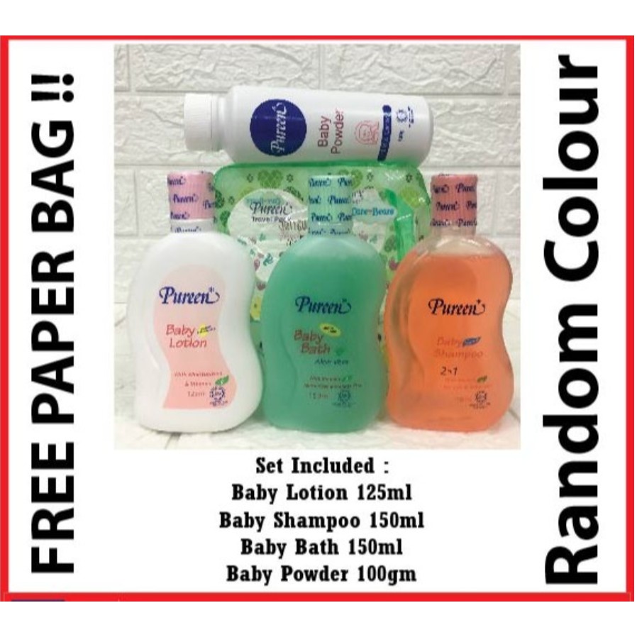 Buy Pureen Travel Pack Baby Wash Set 5 In 1 Medium Large Set Mandian Bayi Seetracker Malaysia