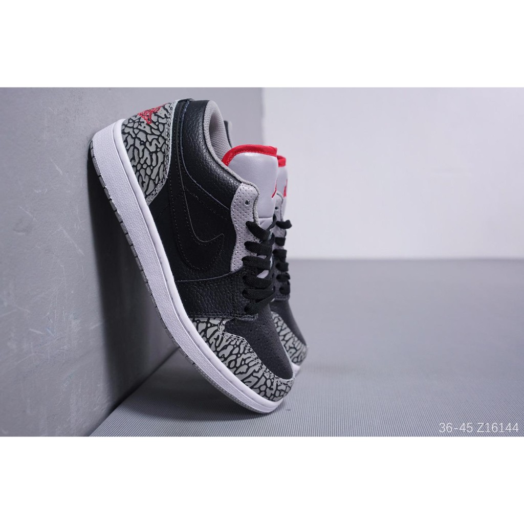 jordan 1 phat low black cement