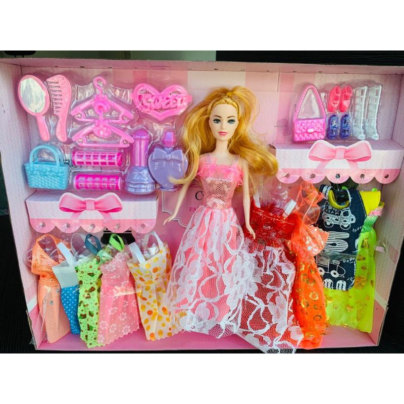Barbie Doll Princess Children S Toys Dress Up Set Shopee Malaysia