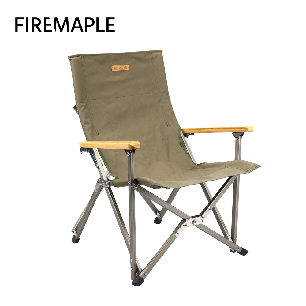 Firemaple Bamboo Wood Chair Aluminum Alloy Medium Size Camping Super Comfortable Fold Foldable Portable Easy Storage 火枫椅