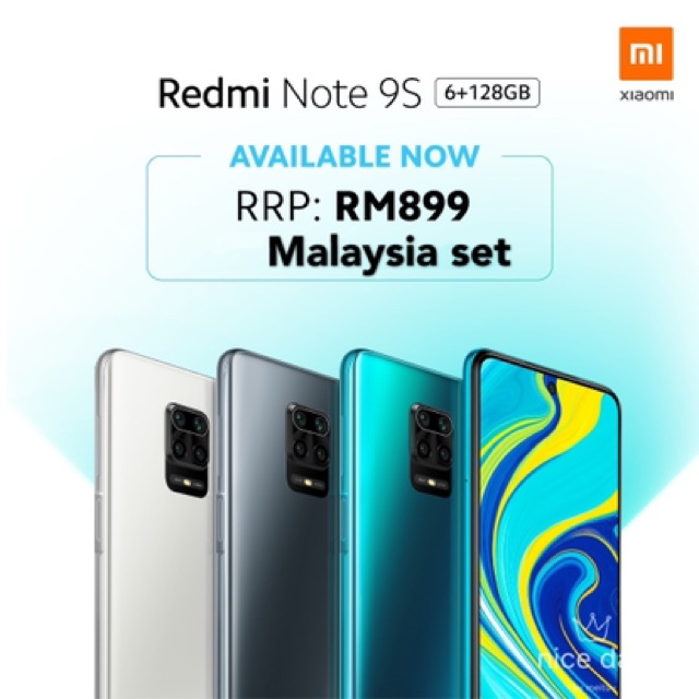 Xiaomi Redmi Note 9s Malaysia Stock 6 128 4 64 Shopee Malaysia