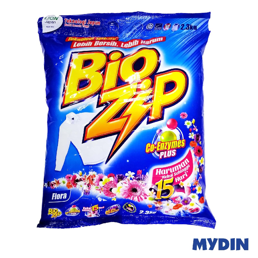 Bio Zip Powder Detergent Flora (2.3kg) Shopee Malaysia