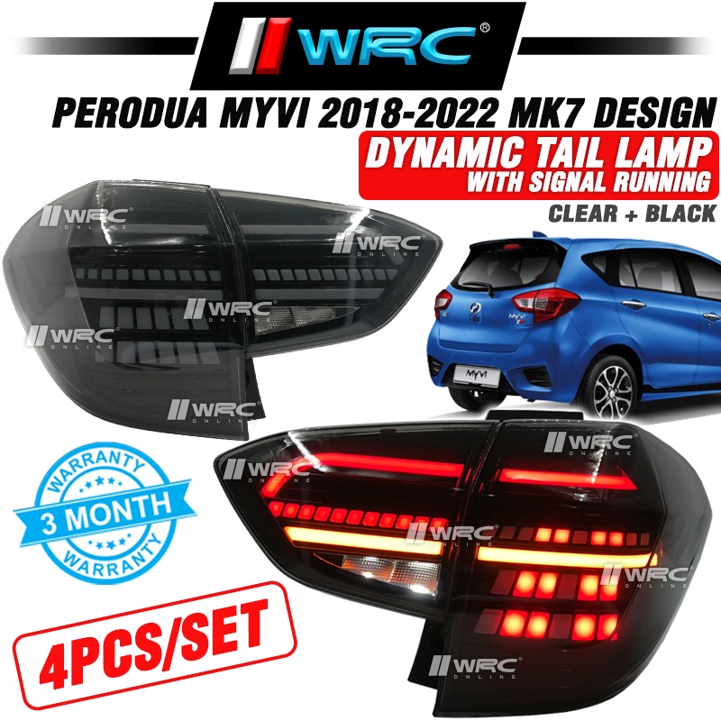 Perodua Myvi 2018 - 2022 MK7 Design Dynamic Tail Lamp With Signal