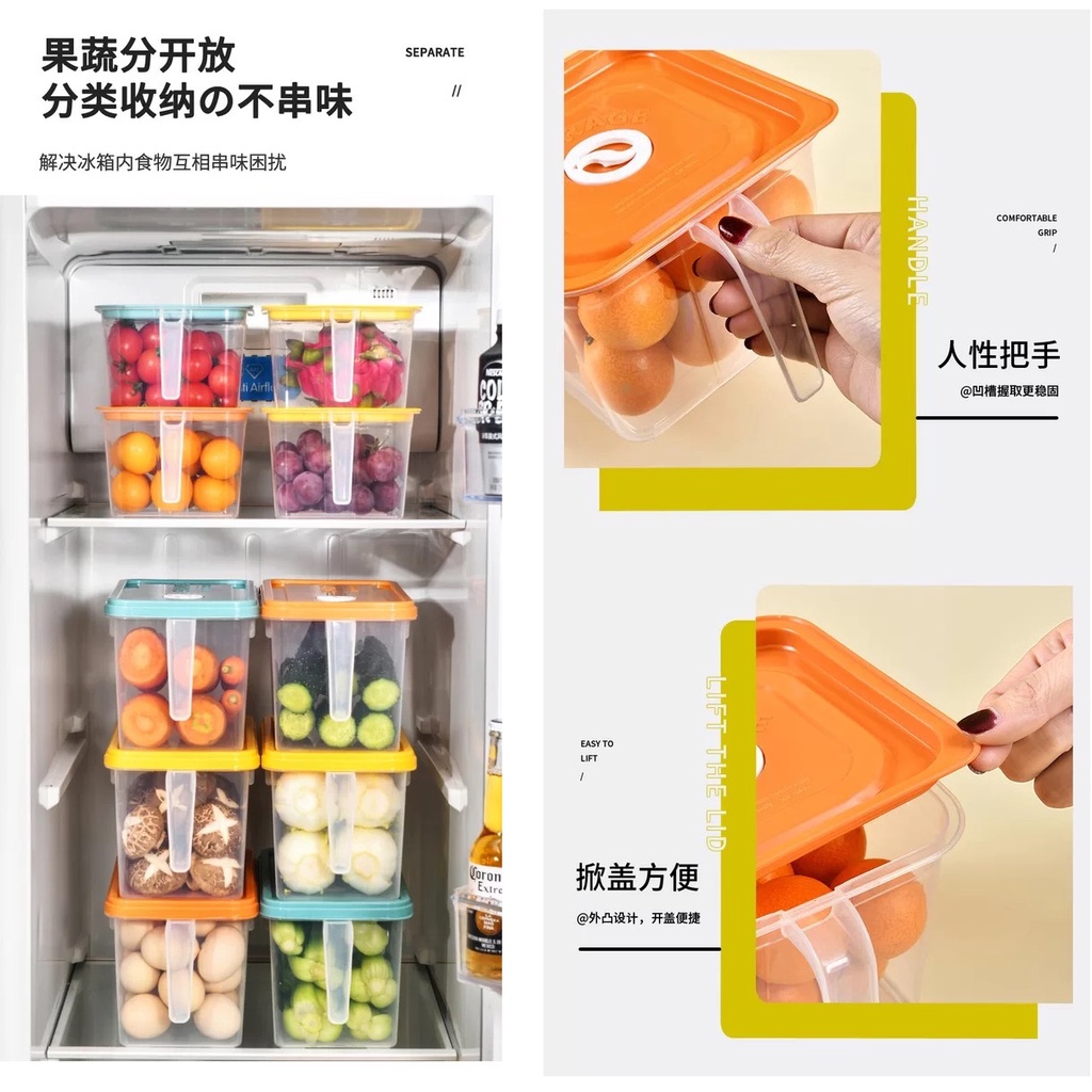 Food Container Kitchen Storage Refrigerator Bekas Sayur Buah Dalam Peti