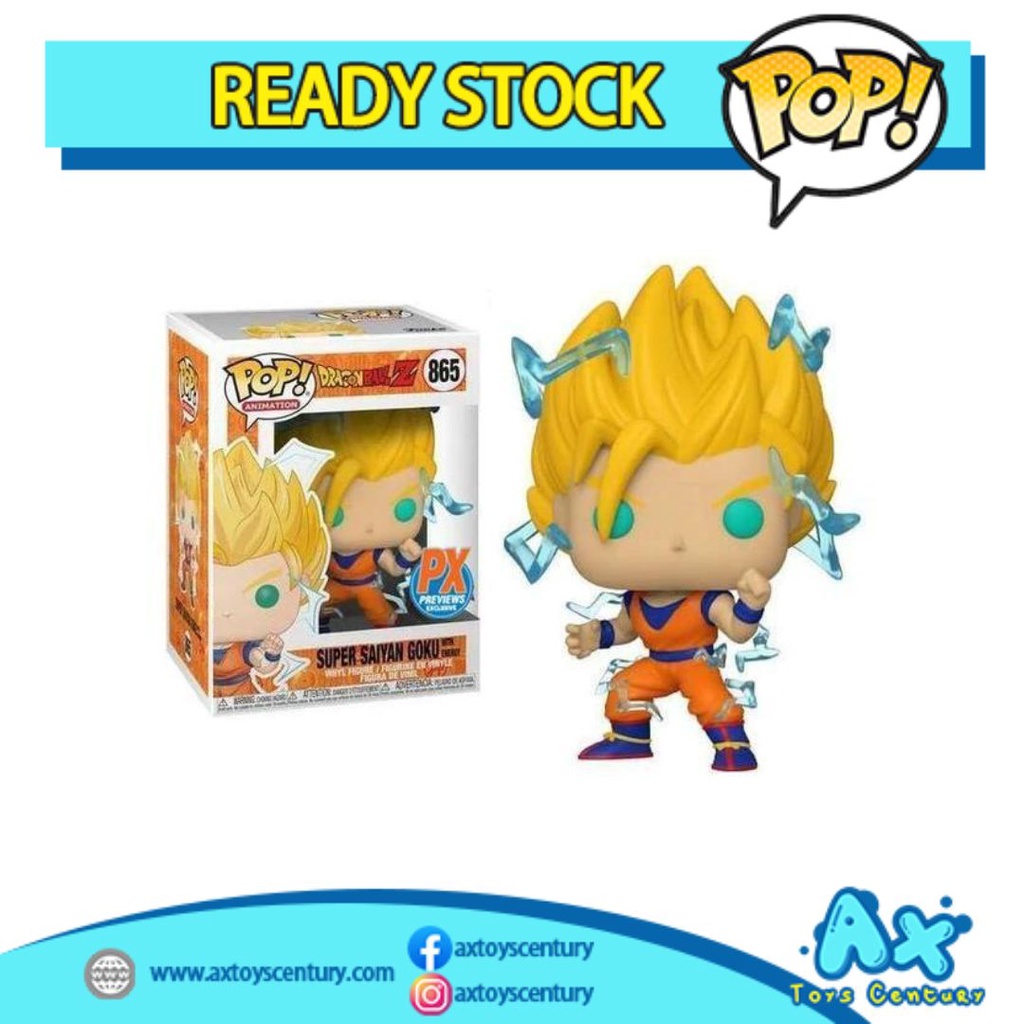 Funko Pop! Animation: Dragonball Z - Super Saiyan Goku #865 Exclusive 100% Genuine